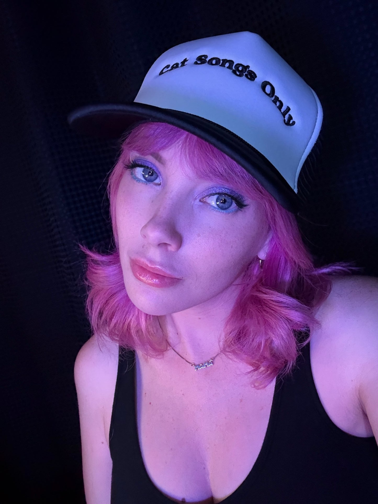 Cat Songs Only Pink Trucker Hat
